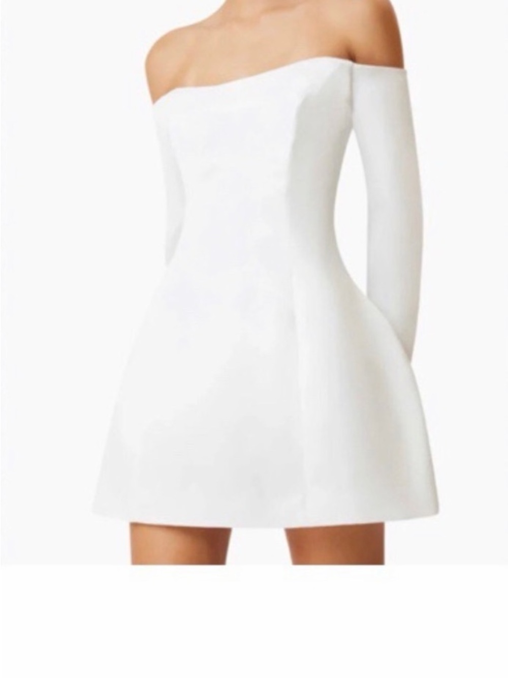Elliatt Off-the-Shoulder White Mini Dress